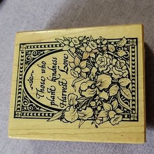 Garden with Phrase Phrase Wooden Rubbe…